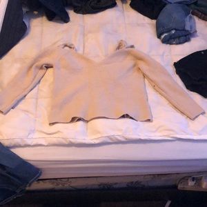 tan kid’s sweater size medium